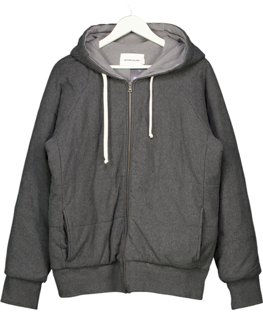David Gandy Wellwear Grey Restore Padded Hoodie UK M