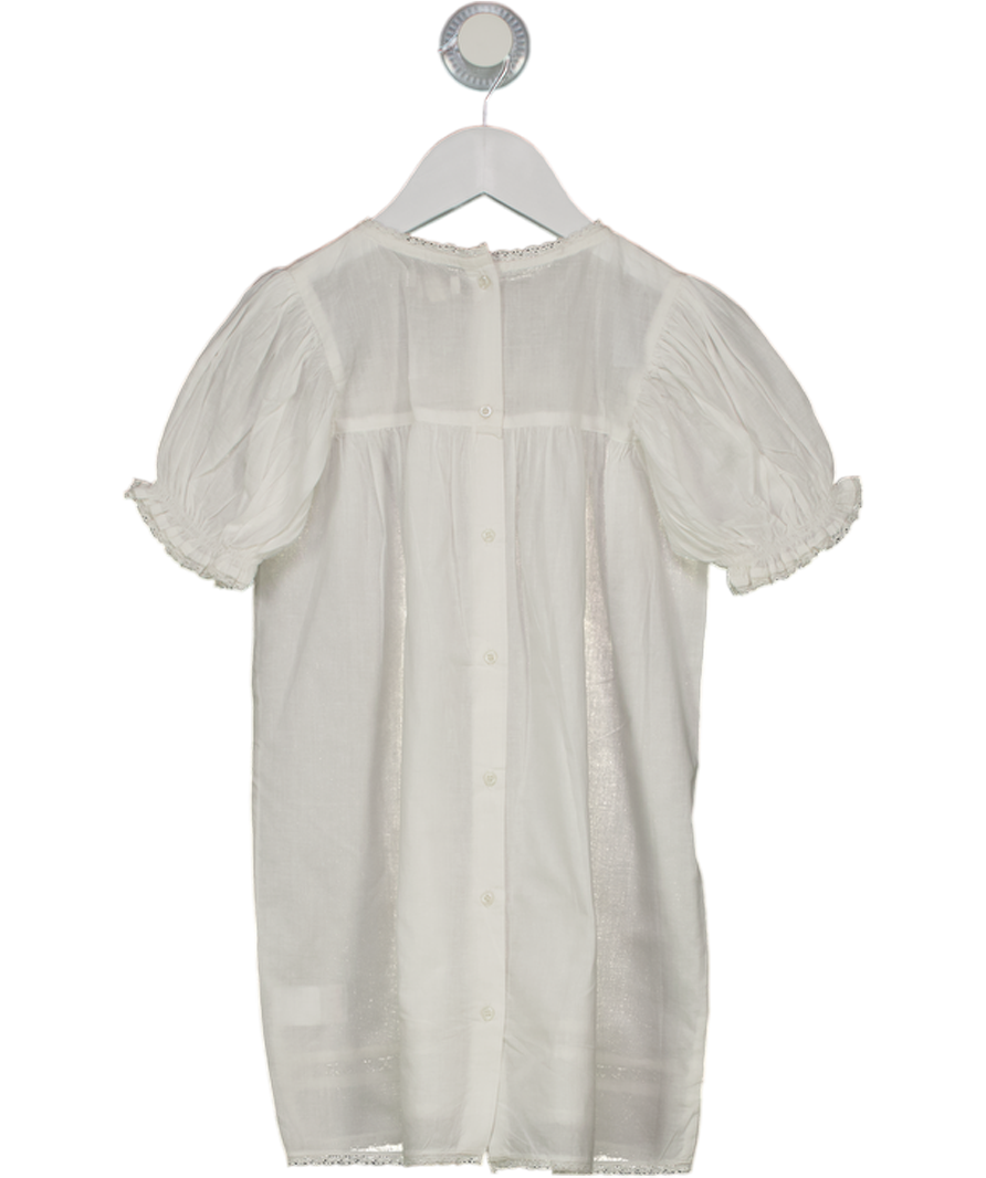 Belle Enfant Cream Puff Sleeve Lace Dress Ecru 5-6 Years