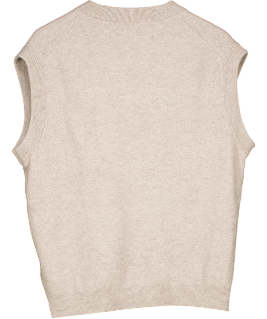 REISS Grey Sleeveless Knitted Jumper UK M