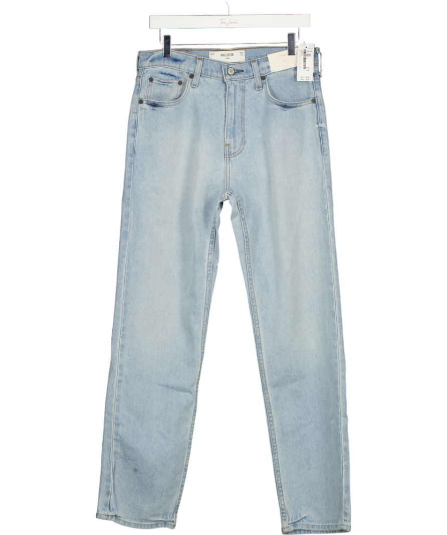 HOLLISTER Blue Light Wash Loose Jeans L32 W30