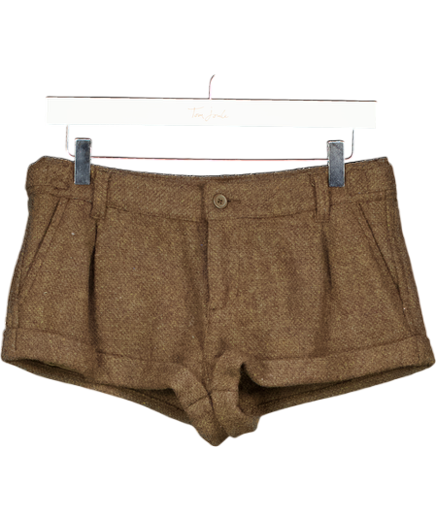 Brandy Melville Brown Knitted Shorts UK S