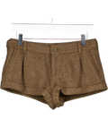 Brandy Melville Brown Knitted Shorts UK S