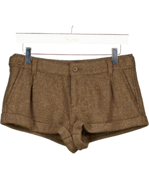 Brandy Melville Brown Knitted Shorts UK S