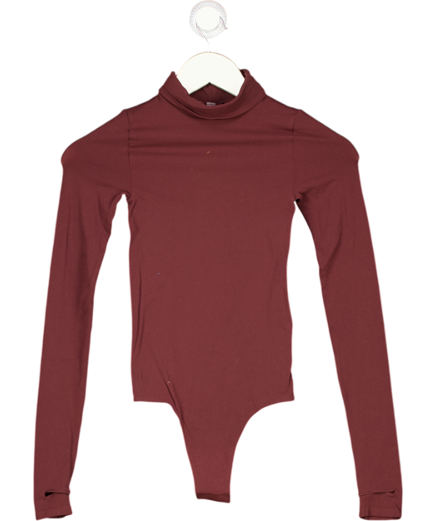 COMMANDO Red Ballet Long Sleeve Turtleneck Bodysuit One Size