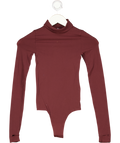 COMMANDO Red Ballet Long Sleeve Turtleneck Bodysuit One Size
