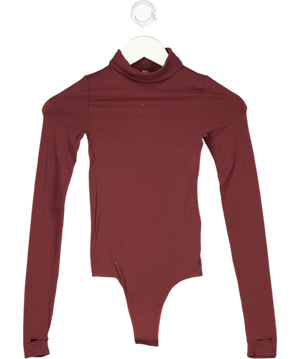 COMMANDO Red Ballet Long Sleeve Turtleneck Bodysuit One Size