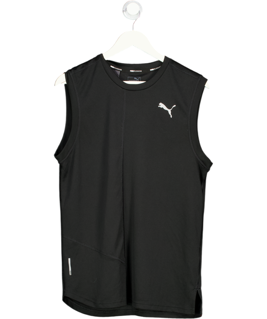 Puma Black Running Vest UK S