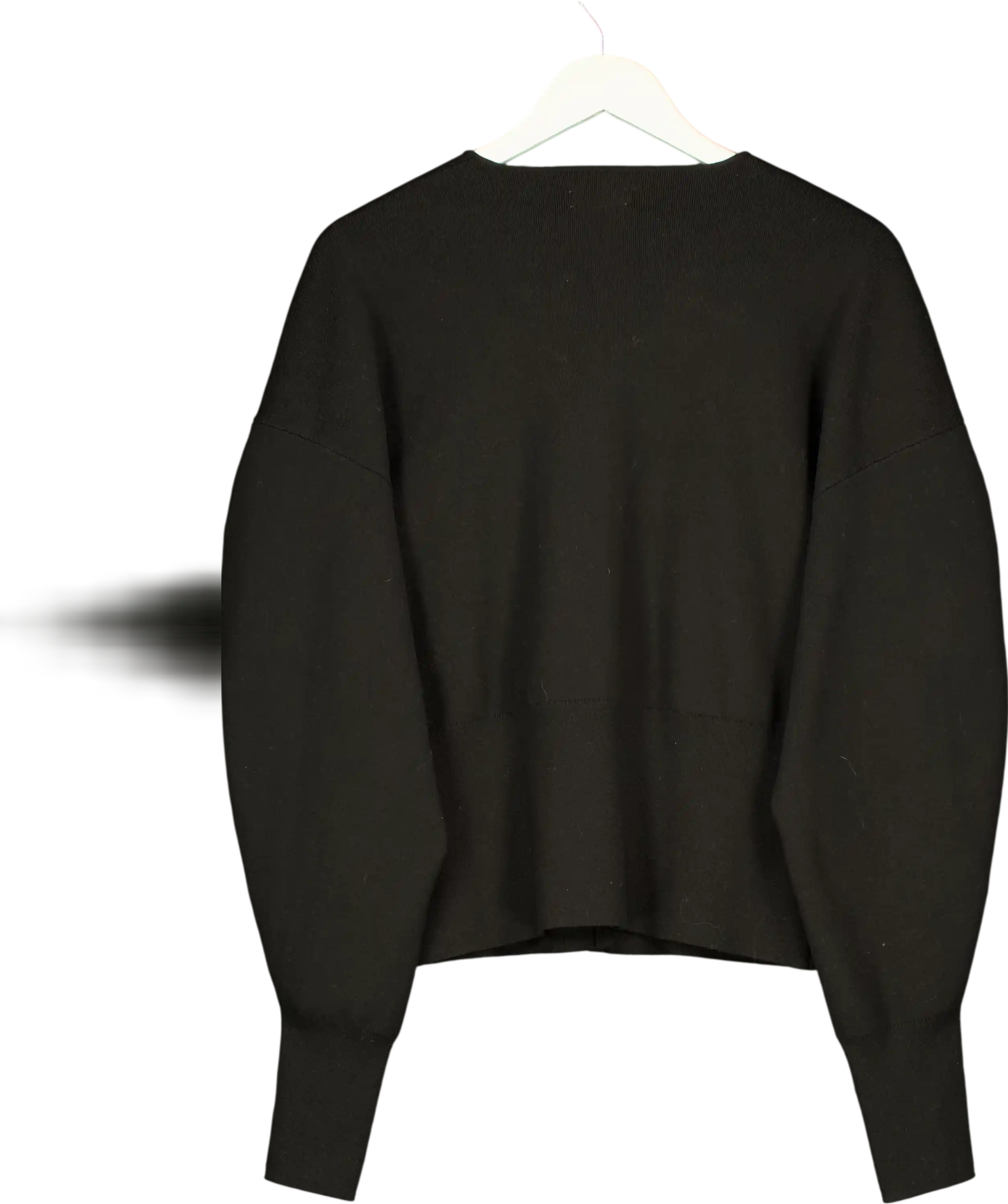 LOUNGE Black Ribbed Knitted Cardigan UK XXL