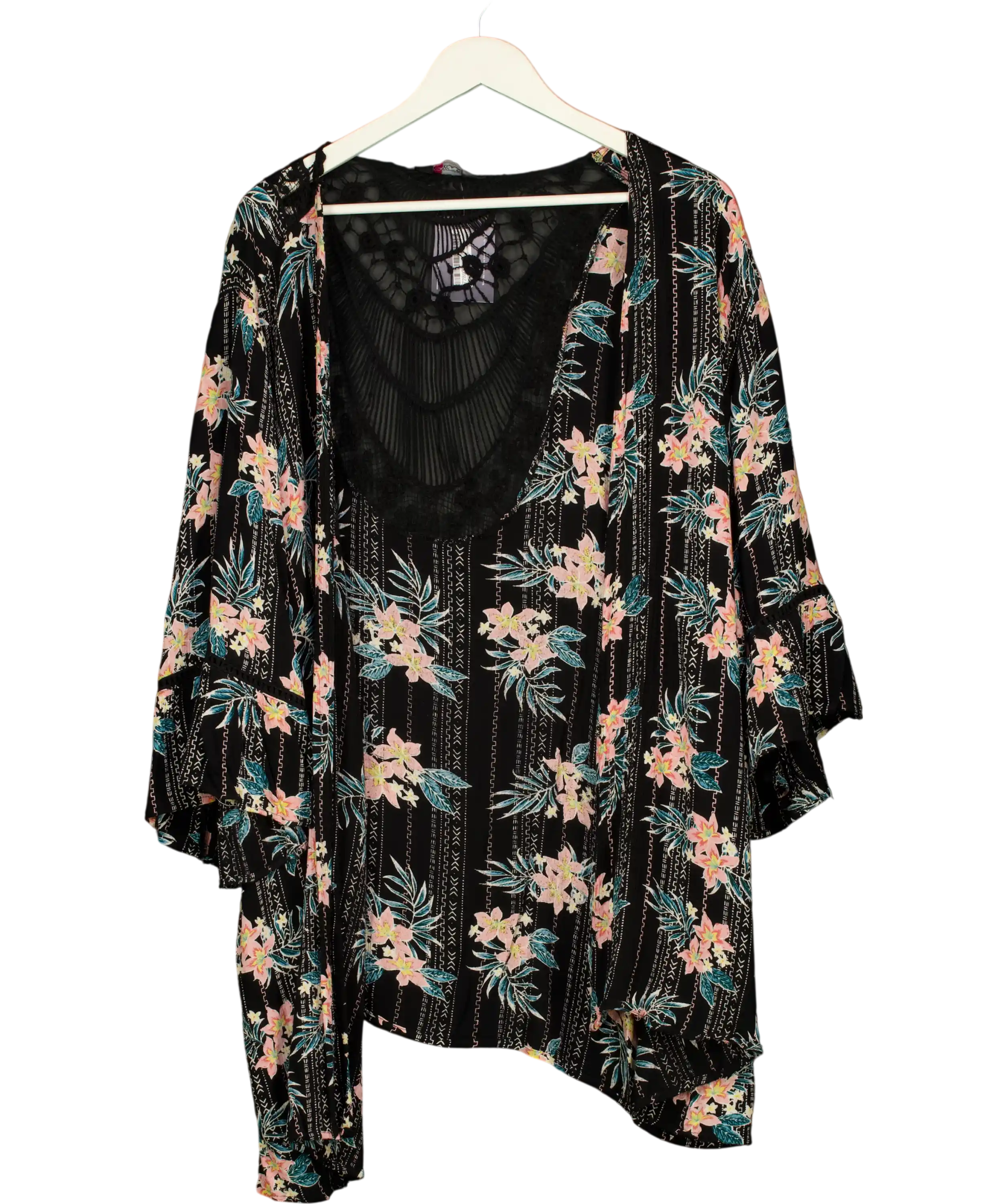 Yours With Black And Pink Cardigan UK XL