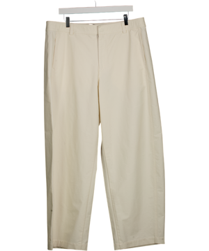 Uniqlo Cream Jersey Barrel Leg Trousers UK XXL