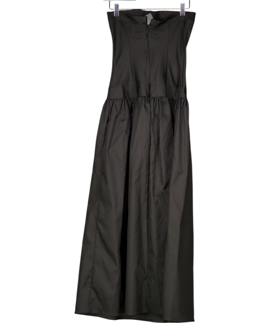 Medium Well Black Day-to-night Nylon Strapless Dress UK S