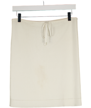 THE ISLA Cream The Rumi Skirt In Ivory UK XS