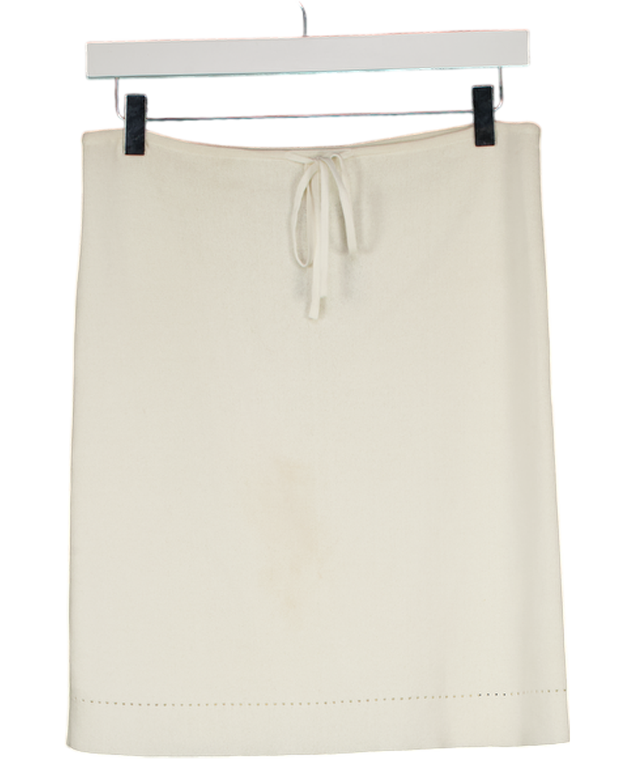 THE ISLA Cream The Rumi Skirt In Ivory UK XS