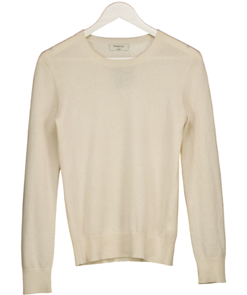 BABATON Cream 100% Cashmere Crew Neck Jumper UK S