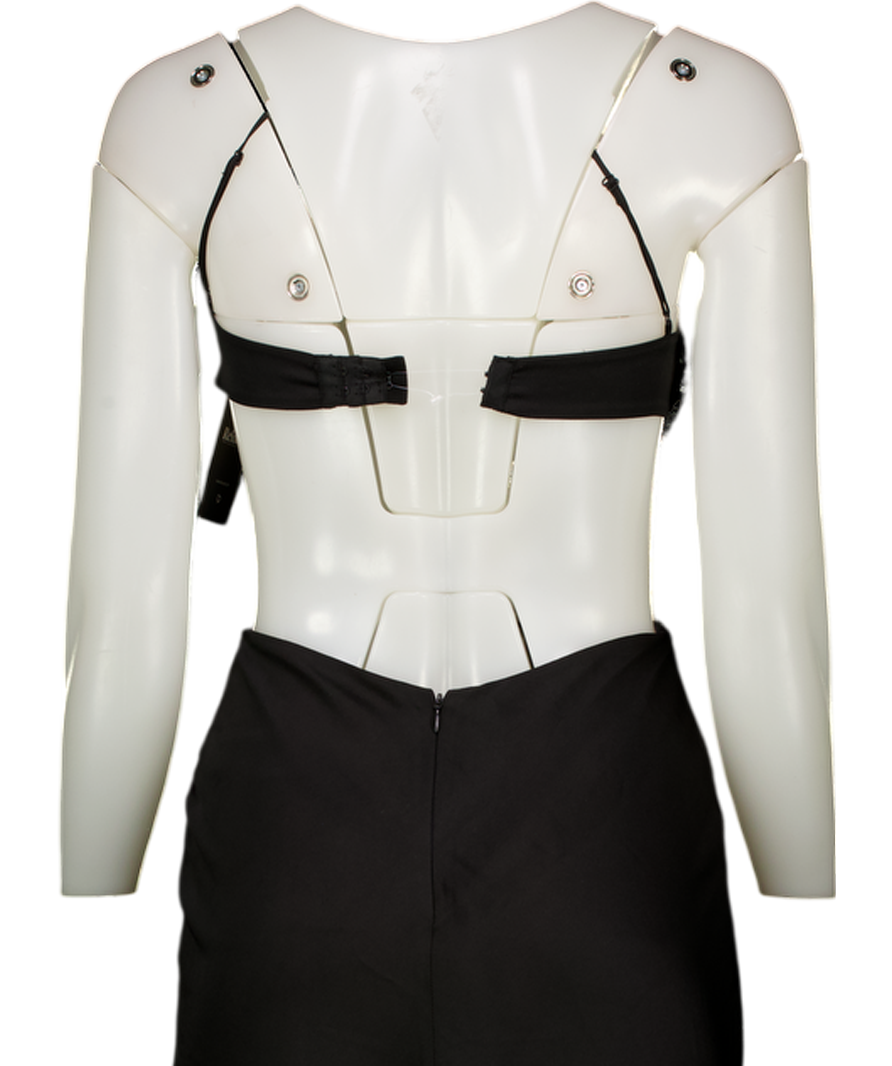 selezza Black Everlyn Maxi Dress UK XS