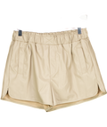 ASOS Beige Leather Shorts UK 10