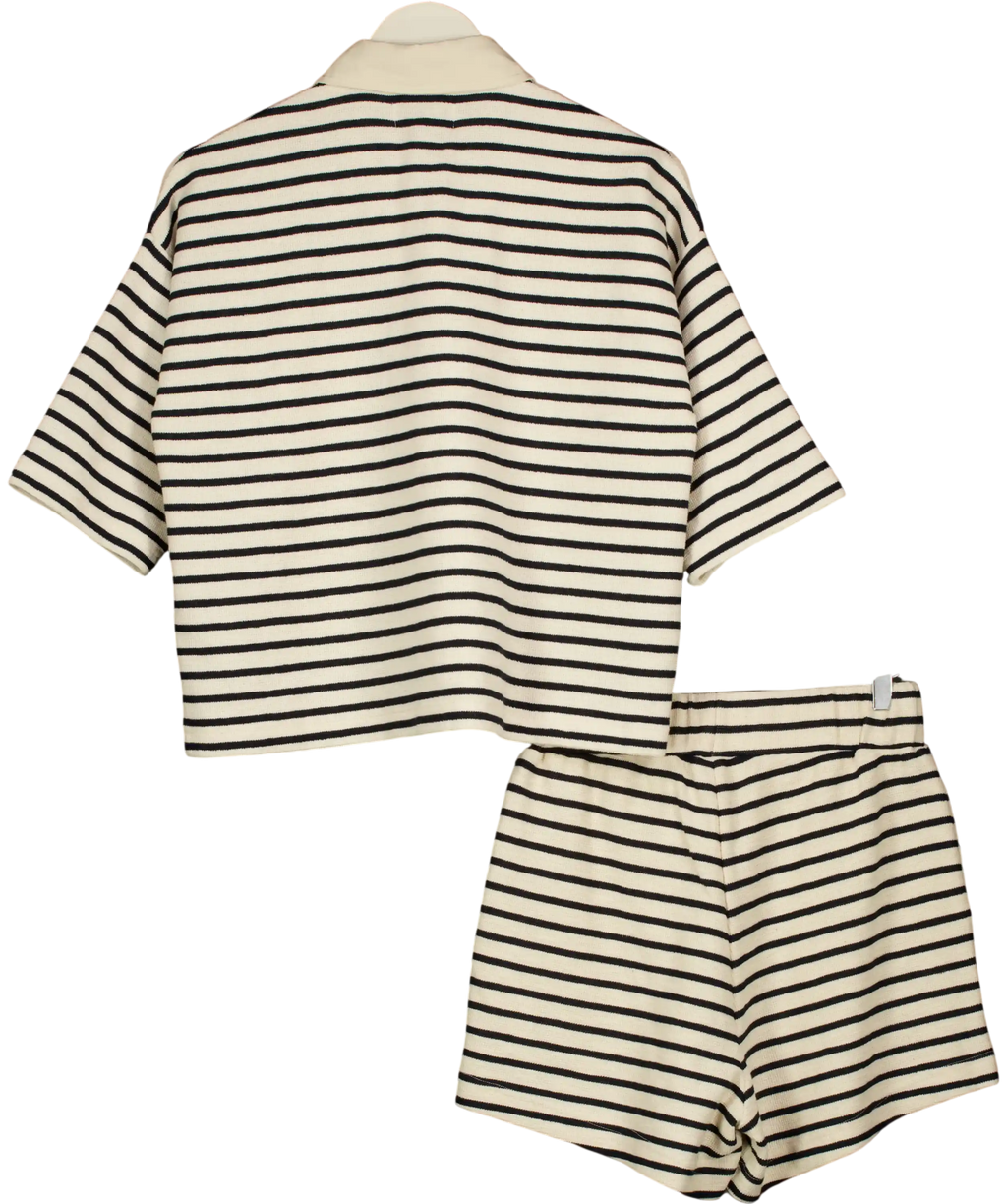 Holland Cooper Portofino Co-ord Ink Navy Blue / Natural Stripe UK XS