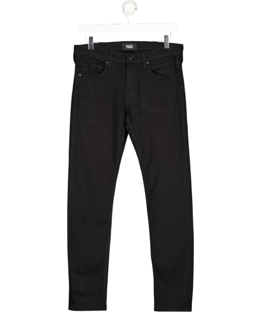 PAIGE Lennox Slim Fit Stretch Jeans In Black Shadow W28