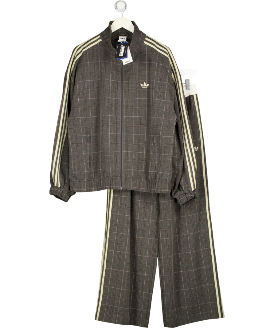 ADIDAS Originals X Asos Oversized Jacket  (uk M) & Tailored Track Pants (uk S) Grey Check UK S/M