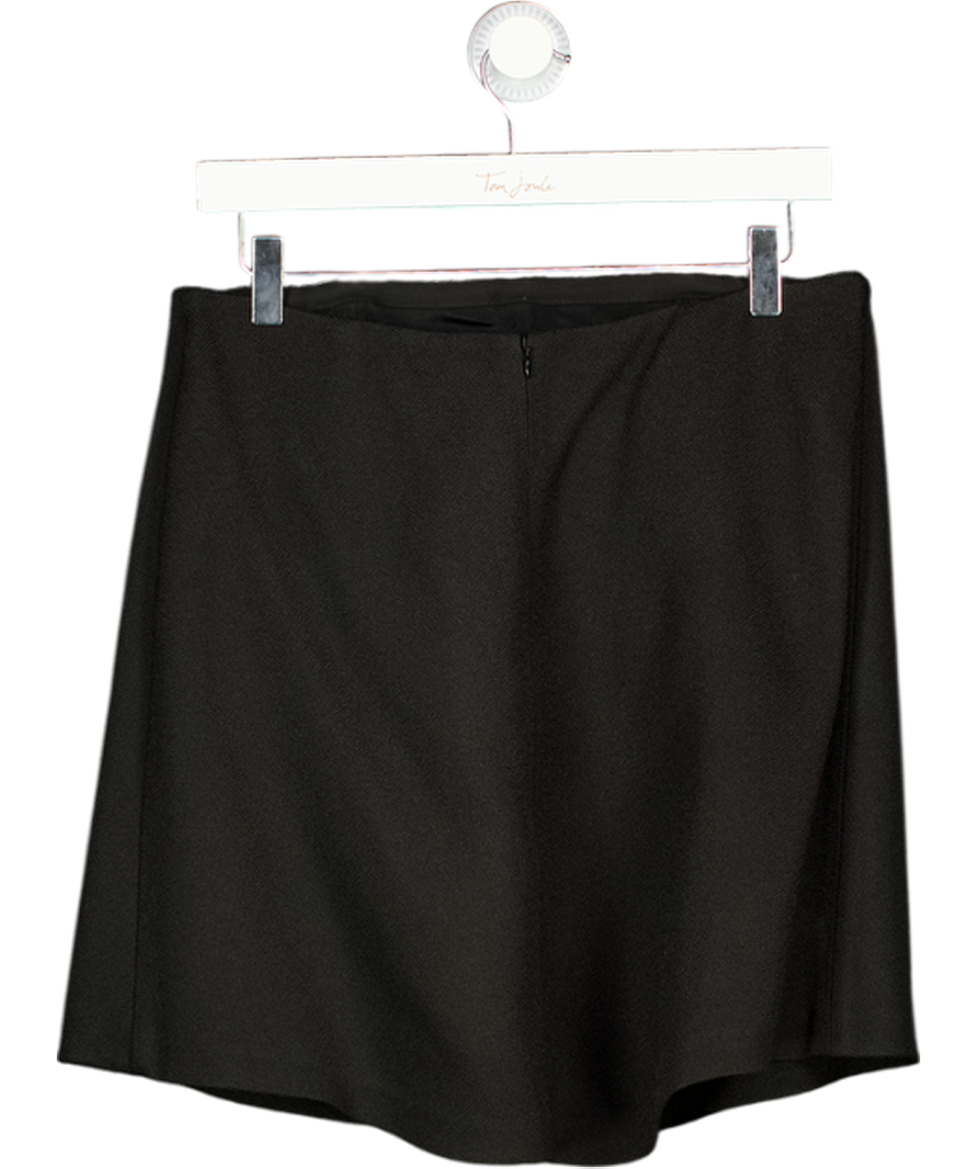 RAEY Black Trapeze Crepe Bandeau Top UK 8