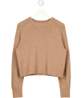 EVERLANE Beige Cashmere Crew Neck Jumper UK S