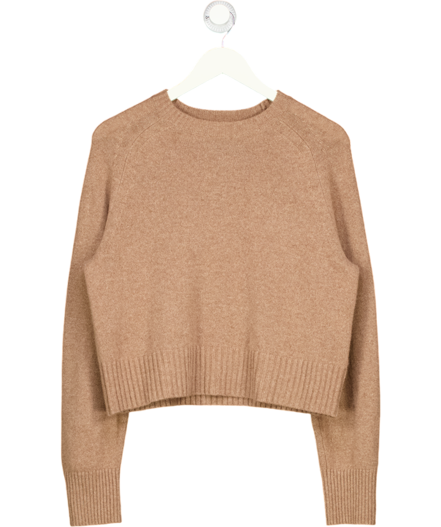 EVERLANE Beige Cashmere Crew Neck Jumper UK S