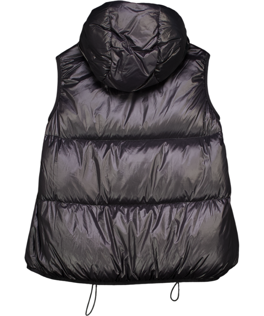 JOSEPH Black Nylon Bubble Vest Gilet Fr38 UK 10