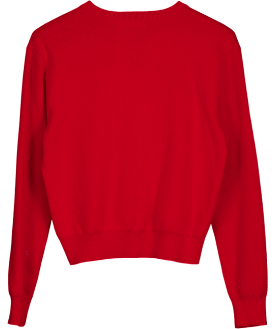 Oak + Fort Red 100% Cotton Button Up Cardigan UK S