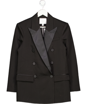 H&M Black Edition Double Breasted Tux Jacket UK XS