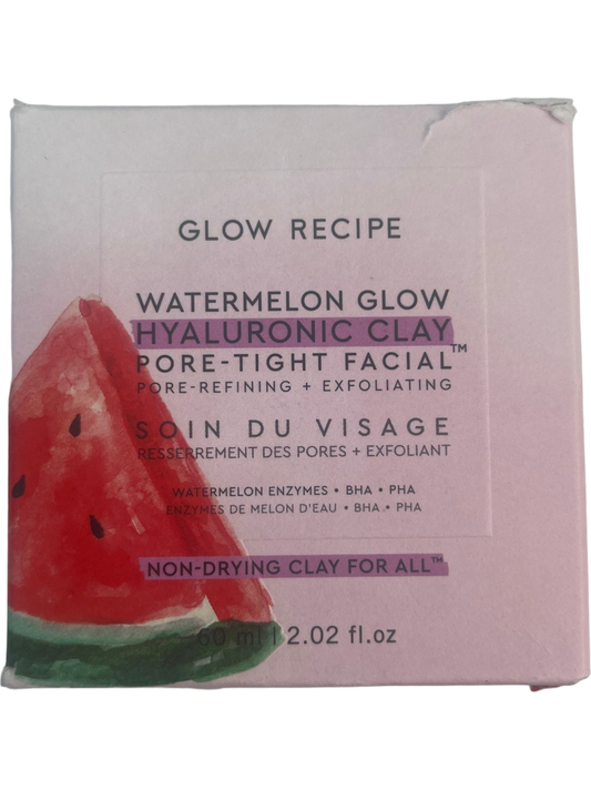 Glow Recipe Printed Watermelon Glow Hyaluronic Clay Pore-Tight Facial 60ml