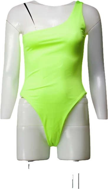 I saw it first Yellow One Shoulder Swimsuit UK 10