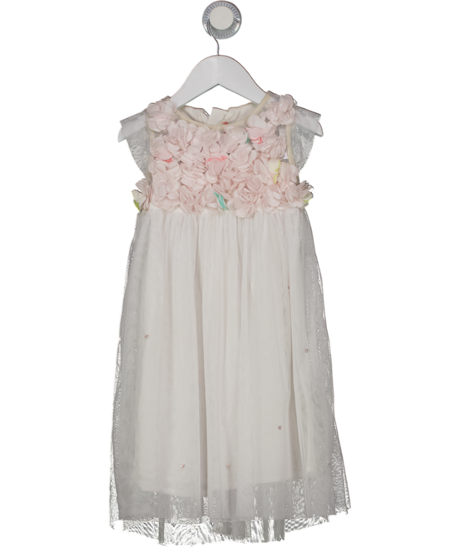 BILLIE BLUSH White Tulle Petal Bodice Dress 4 Years