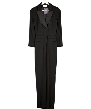 Ba&sh Black Double Breasted Tux Jumpsuit Sz0 UK 6