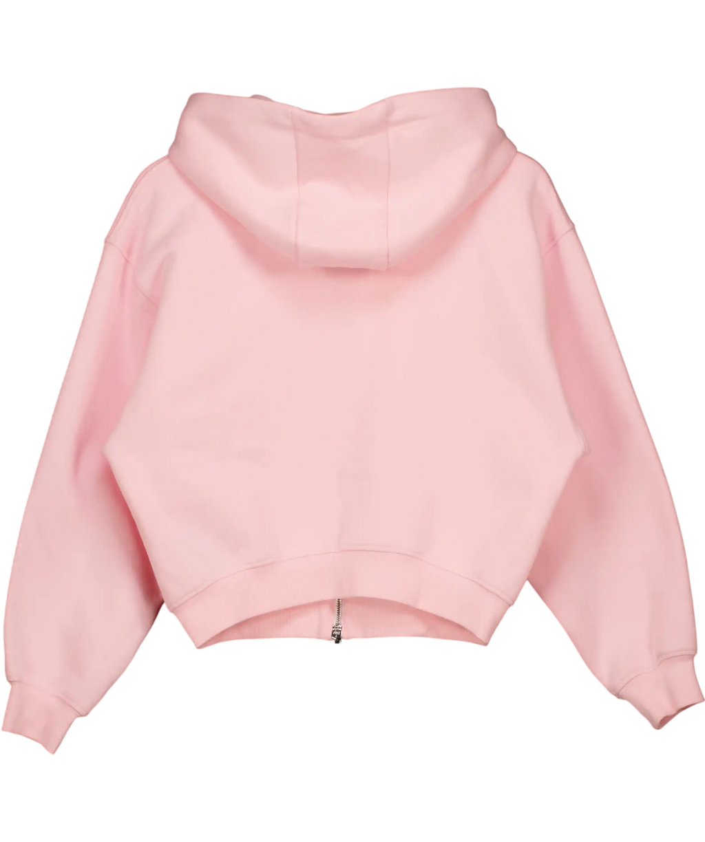 Fax Copy Express Pink Basic Zip Up Hoodie UK M
