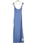 ASOS Blue Twist Strap Bias Maxi Sundress UK 6