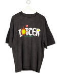 Loiter X Smiley Black Boxy T-shirt UK XL