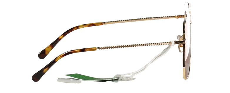 Stella McCartney Metallic Falabella Square Sunglasses