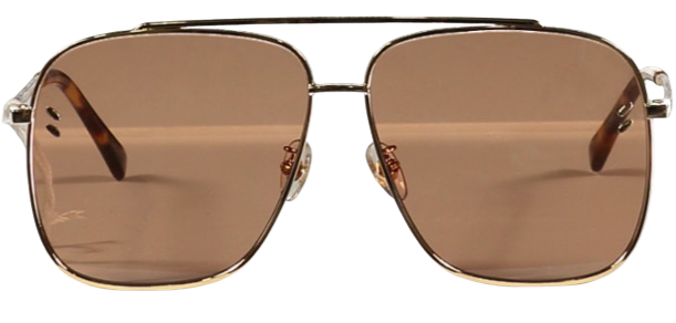 Stella McCartney Metallic Falabella Square Sunglasses