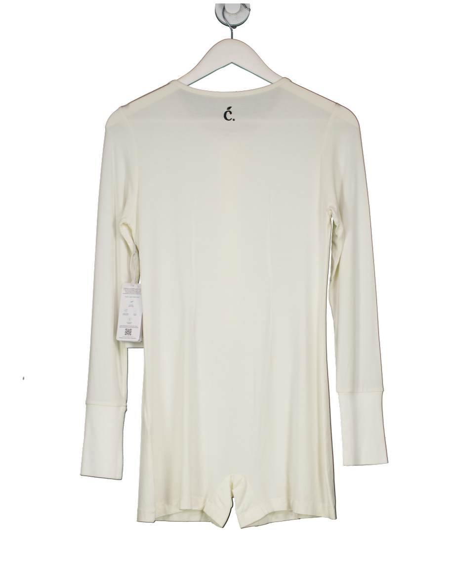 Chillé White Pixie Playsuit UK M