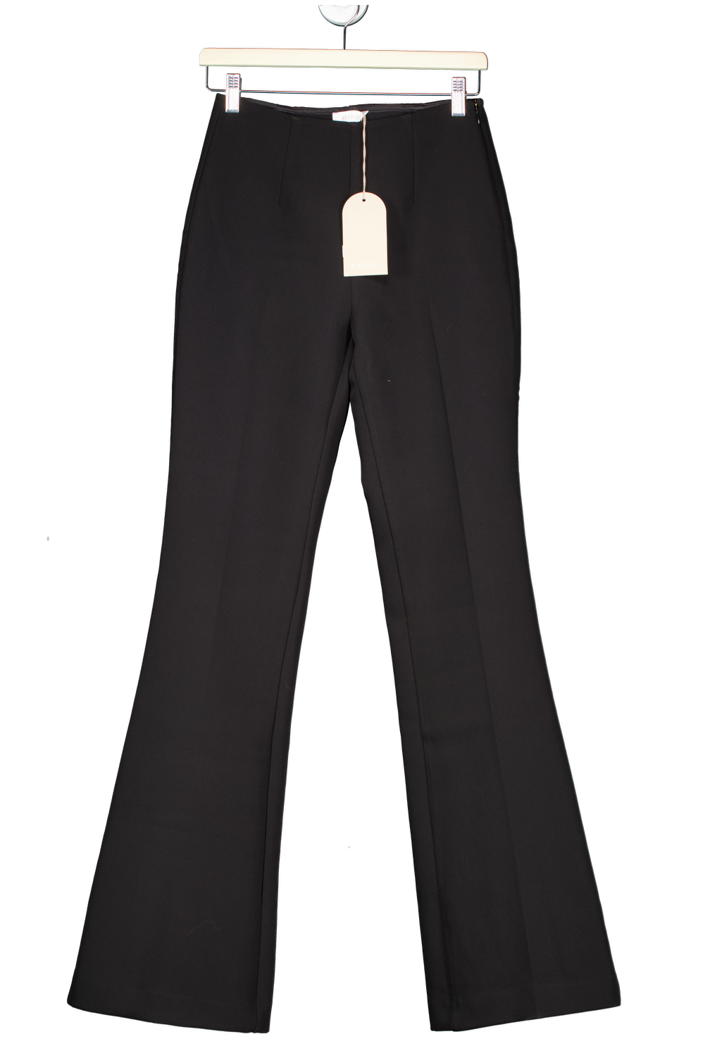 Meshki Black Loretta Fit & Flare Tailored Trousers UK S