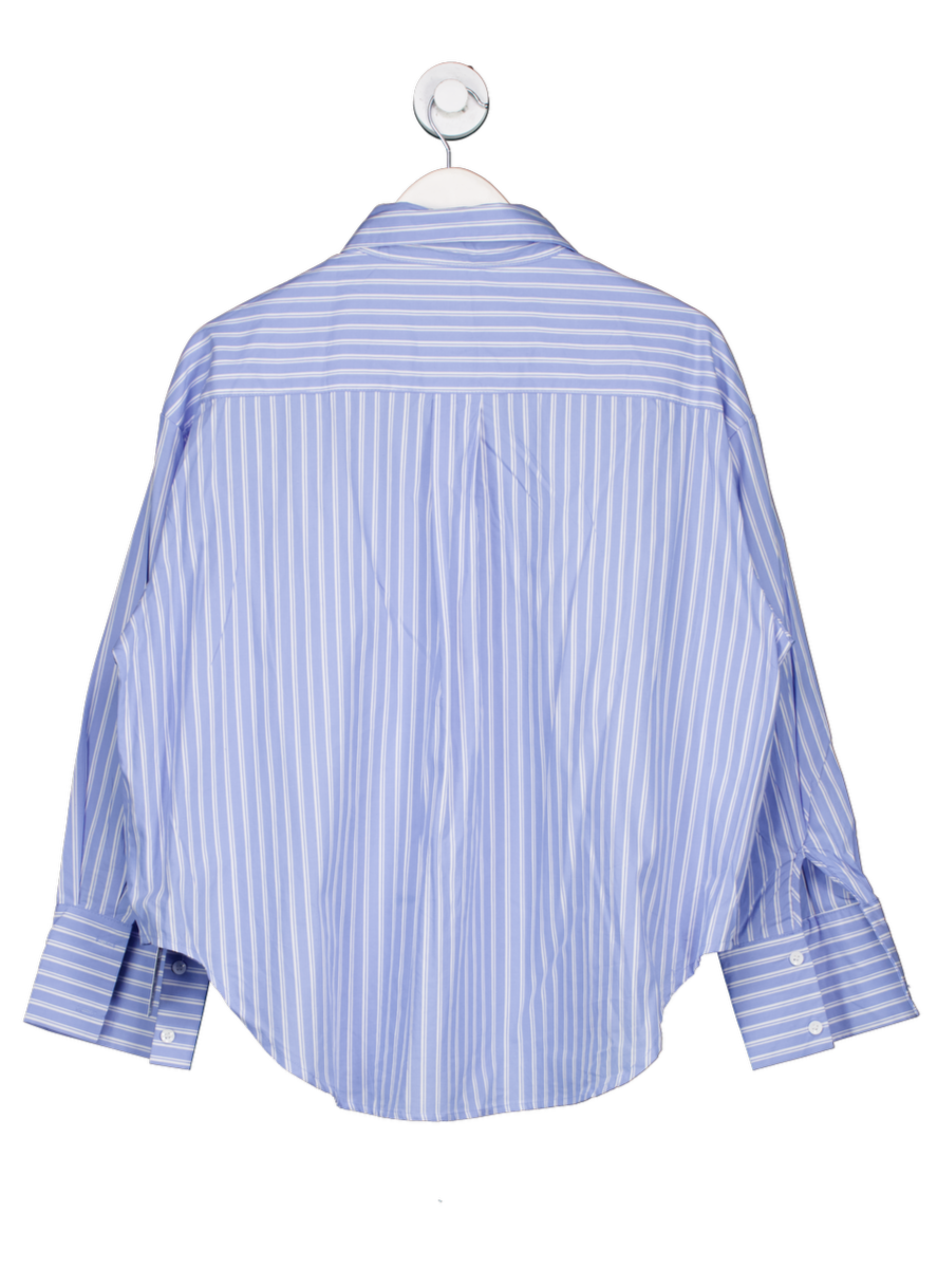 J.ING Blue Oversized Striped Shirt UK M/L