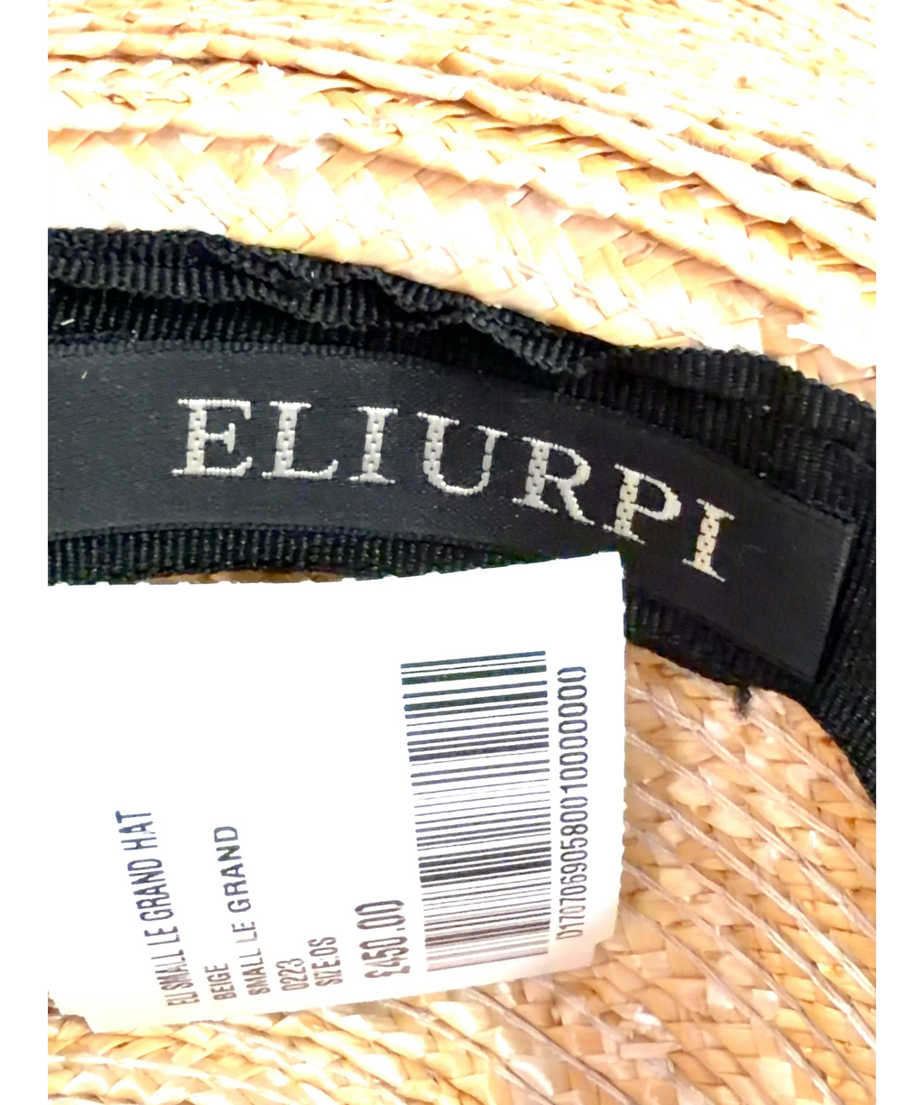 Eliurpi Beige ELI SMALL LE GRAND HAT — label