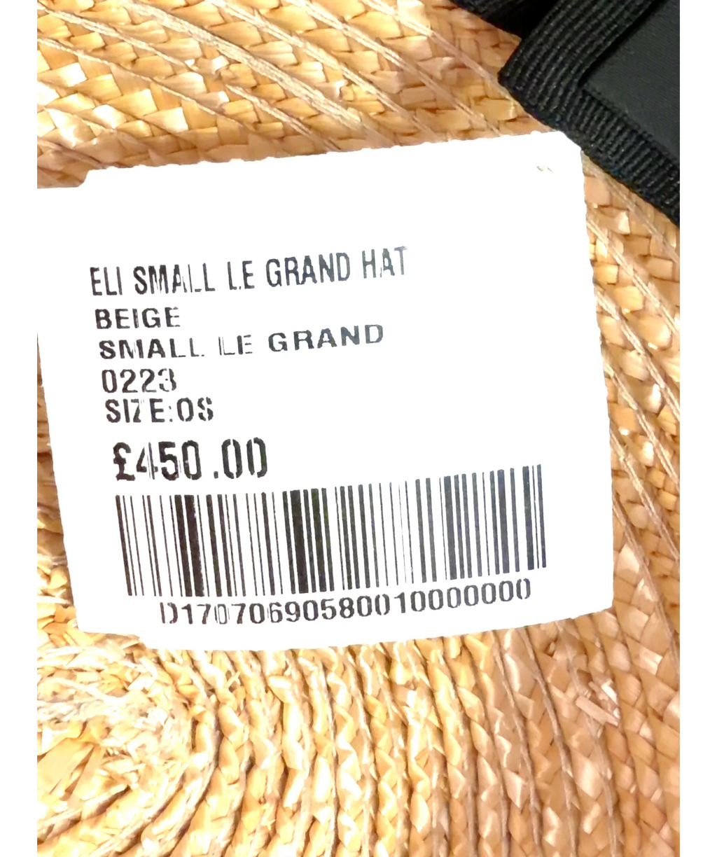 Eliurpi Beige ELI SMALL LE GRAND HAT — care label