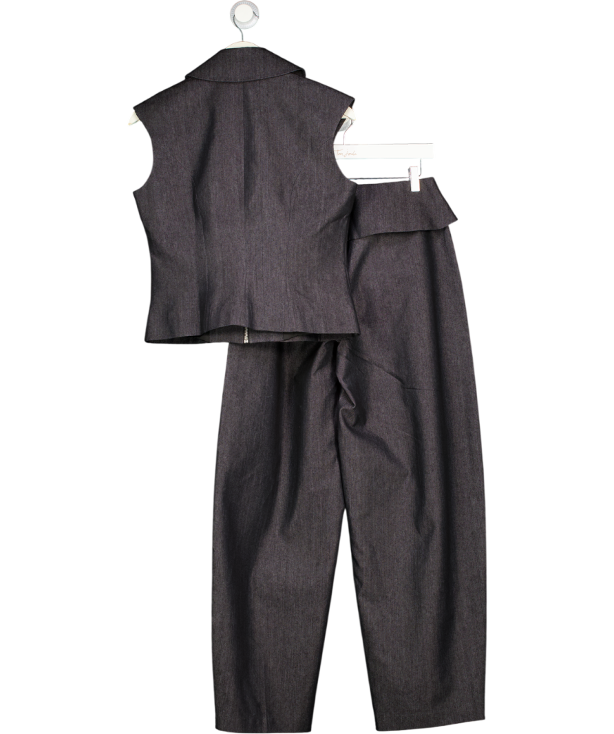 FARAH SEIF 2-piece Blue  Denim Zip Top And Trouser Set UK S