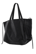 Weekday Great super oversized tote bag in black faux leather