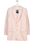 TIBI NEW YORK Baby Pink Viscose / Linen Blend Oversize Blazer Us6 UK 10
