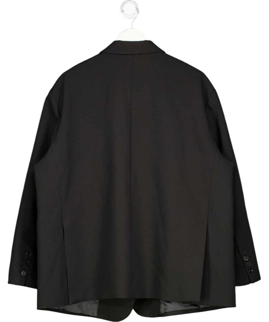 THE FRANKIE SHOP Black Single Breasted Oversize Blazer UK S