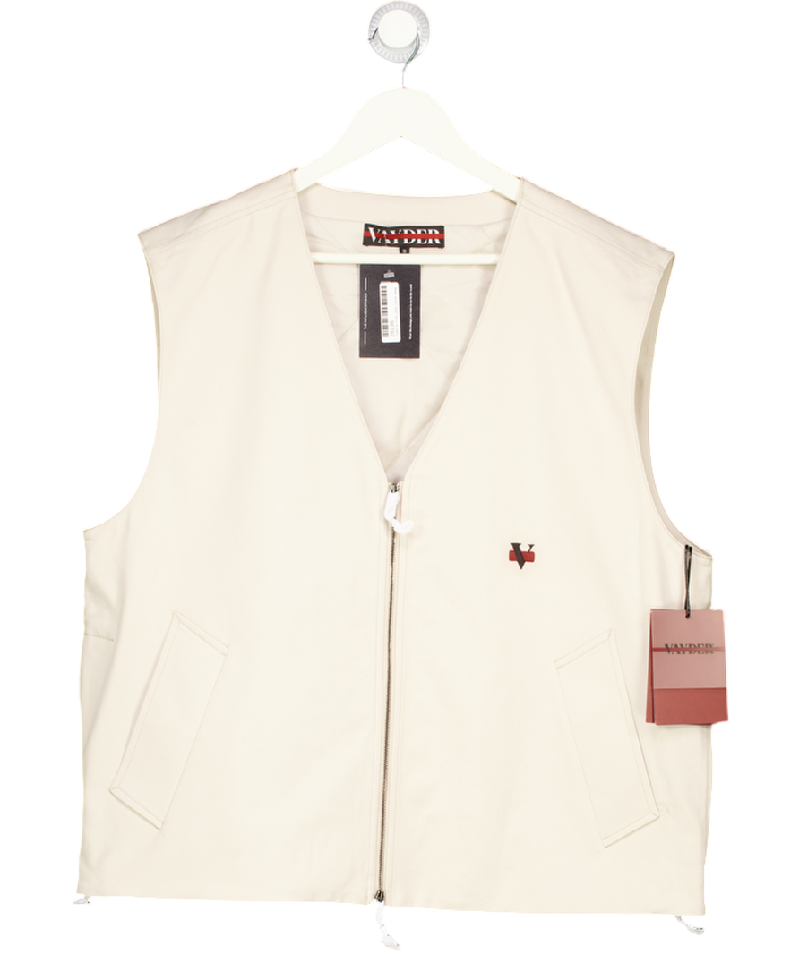 Vayder Cream Hyde Stretch Cotton Vest UK L