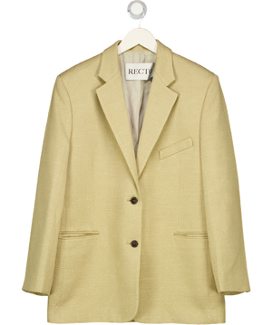 RECTO Beige Boucle Textured Oversize Blazer One Size