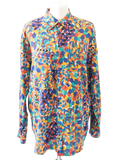 Missoni Multicoloured Cotton Long Sleeved Retro Print Shirt UK M